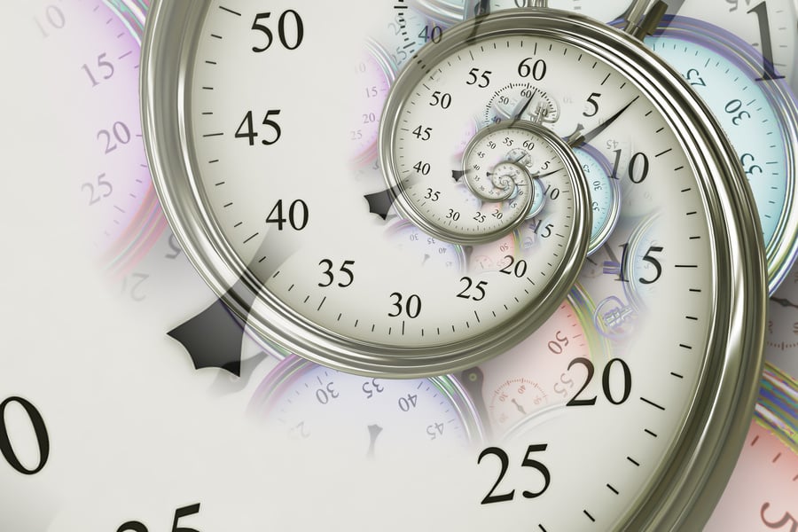 Droste effect background. Abstract design for concepts related to time.